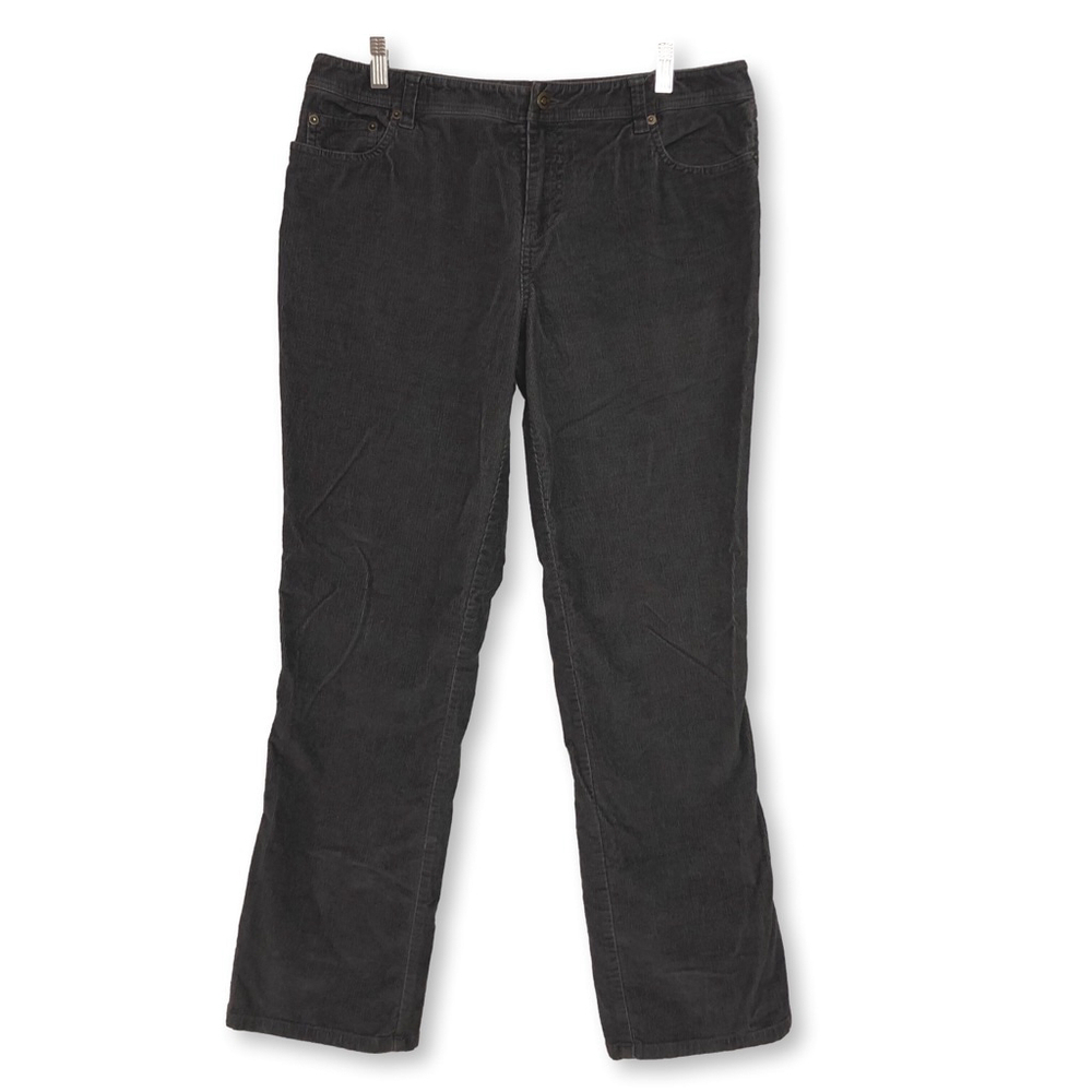 Garnet Hill Corduroy Pants Dark Ashwood Size 12